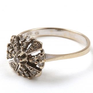 RING VITGULD M 17 DIAMANTER, 17,5MM, SVENSK IMPORT-STÄMPEL