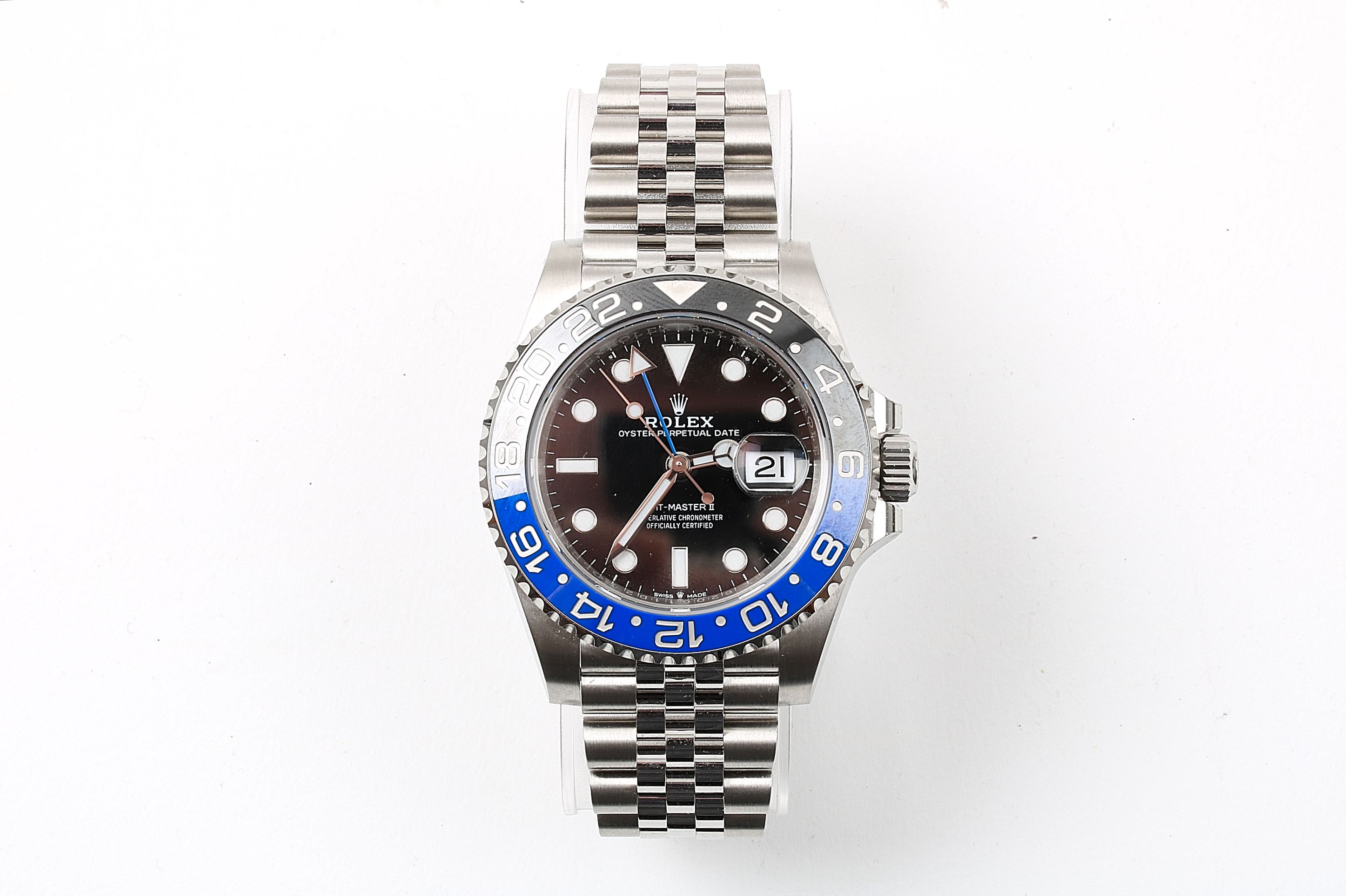 HERRUR ROLEX GMT MASTER II "BATGIRL" AUTOMATIC 41MM, MODELL 126710BLNR, SERIENR: 620G11D2, MED CERT NOV 2020 (ETUI SAKNAS) OBS!! DENNA VARA SKICKAS EJ - Image 2