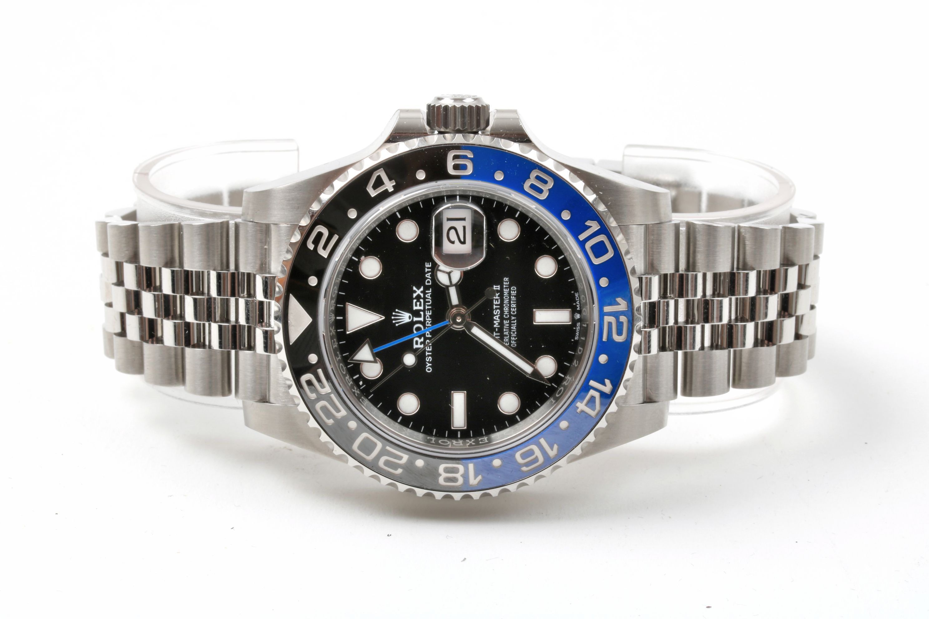 HERRUR ROLEX GMT MASTER II "BATGIRL" AUTOMATIC 41MM, MODELL 126710BLNR, SERIENR: 620G11D2, MED CERT NOV 2020 (ETUI SAKNAS) OBS!! DENNA VARA SKICKAS EJ - Image 3