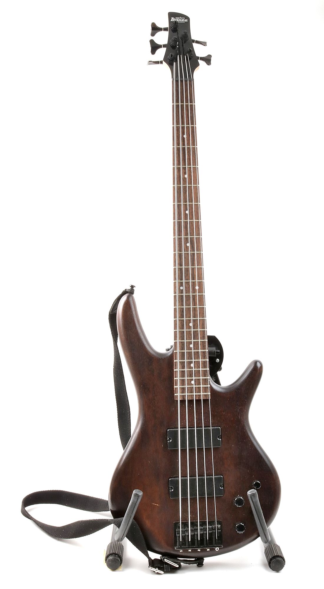 ELBAS IBANEZ GIO SOUNDGEAR GSR205B 1P-01 (5-STRÄNGAD) I MJUKT FODRAL, OBS!! DENNA VARA SKICKAS EJ