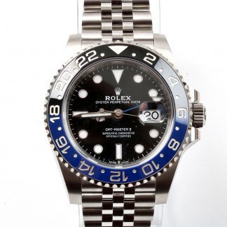 HERRUR ROLEX GMT MASTER II ”BATGIRL” AUTOMATIC 41MM, MODELL 126710BLNR, SERIENR: 620G11D2, MED CERTIFIKAT NOV 2020 (ORIGINAL ETUI SAKNAS) OBS!! DENNA VARA SKICKAS EJ